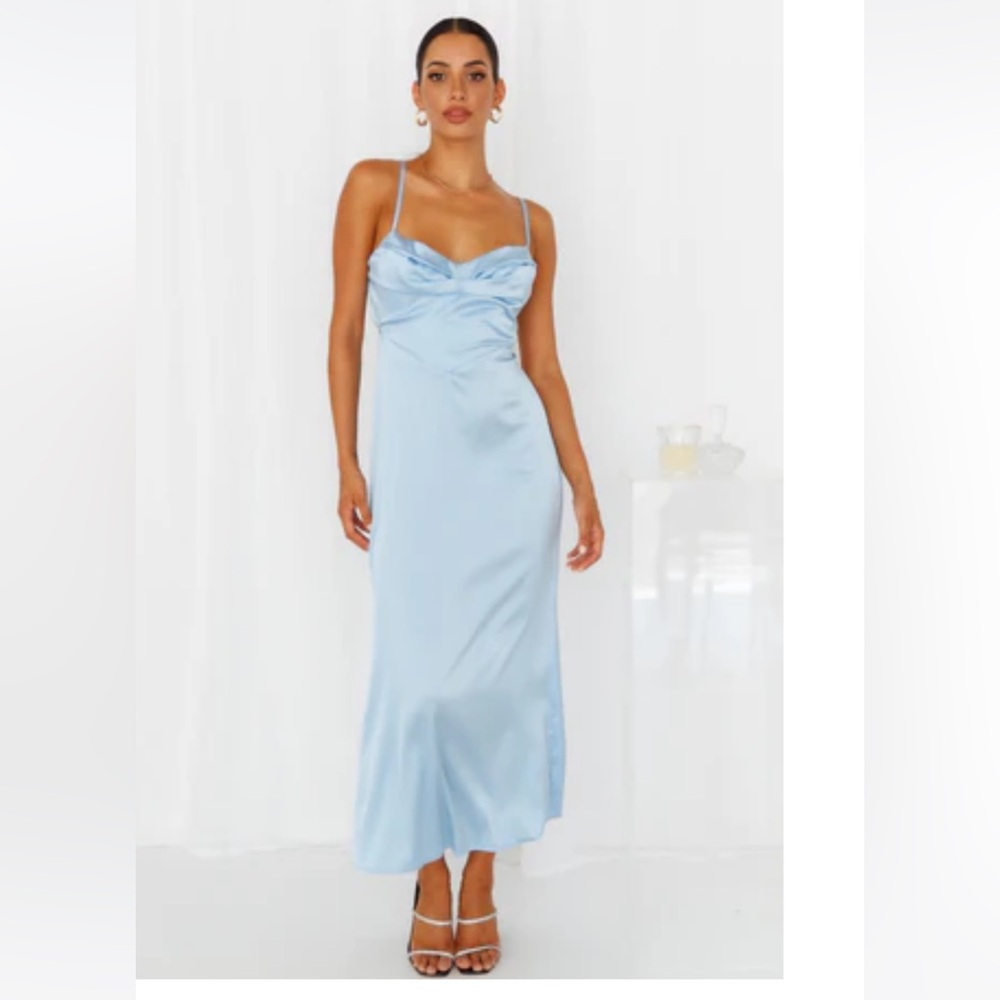 Hello Molly “Give it to me MIDI Dress blue”